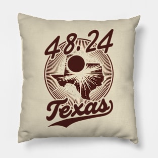 Texas Solar Eclipse Apparel Pillow