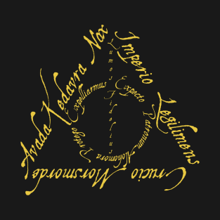 Gold Script Design T-Shirt