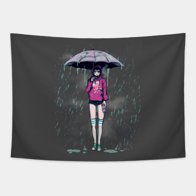 Only Happy When It Rains Tapestry by LVBart