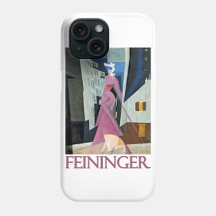 Lady in Mauve by Lyonel Feininger Phone Case