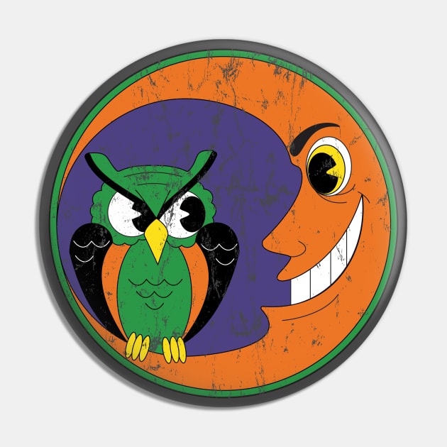 Halloween Moon Pin by Castle Thunder Graphics