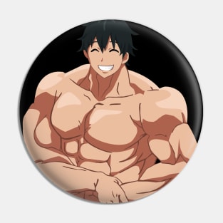 How Many Kilograms are the Dumbbells You Lift? - Machio Pose Anime Gift Pin