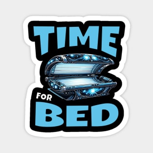 Time For Bed Cute Tan Sun Sunbathing Magnet