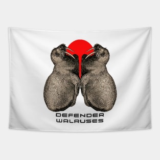 Protect the Walruses - Animal Defense Tapestry