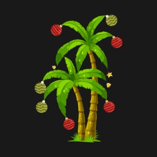 christmas palm tree coconut for boys girls T-Shirt