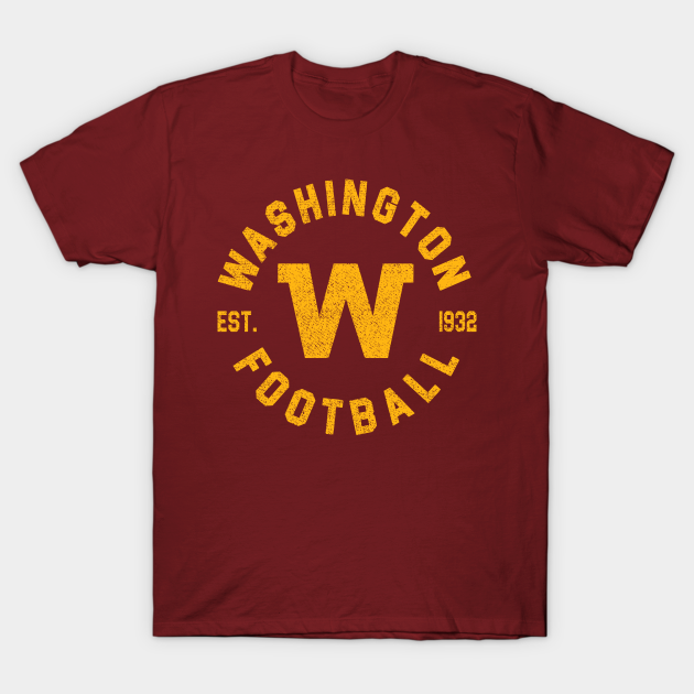 Discover Vintage Washington DC Football Sports Team Est 1932 - Washington Redskins - T-Shirt