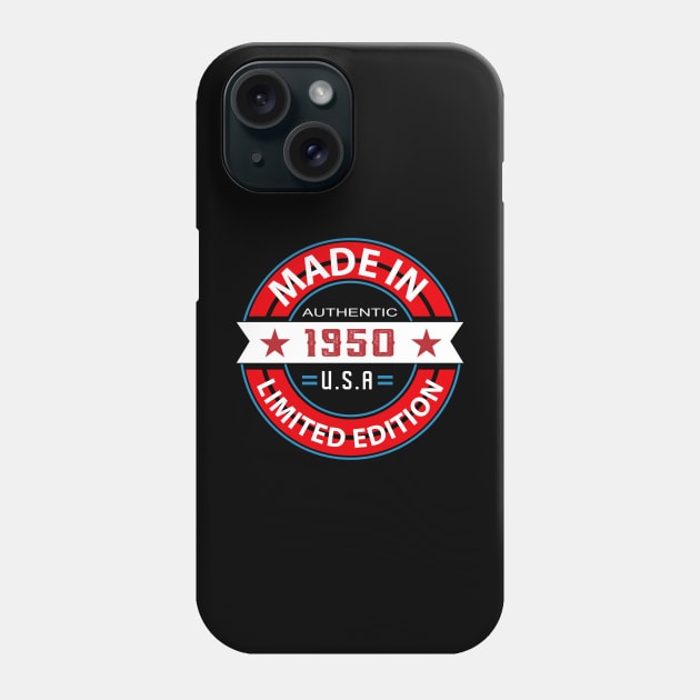 1950 73 Year Phone Case by HB Shirts