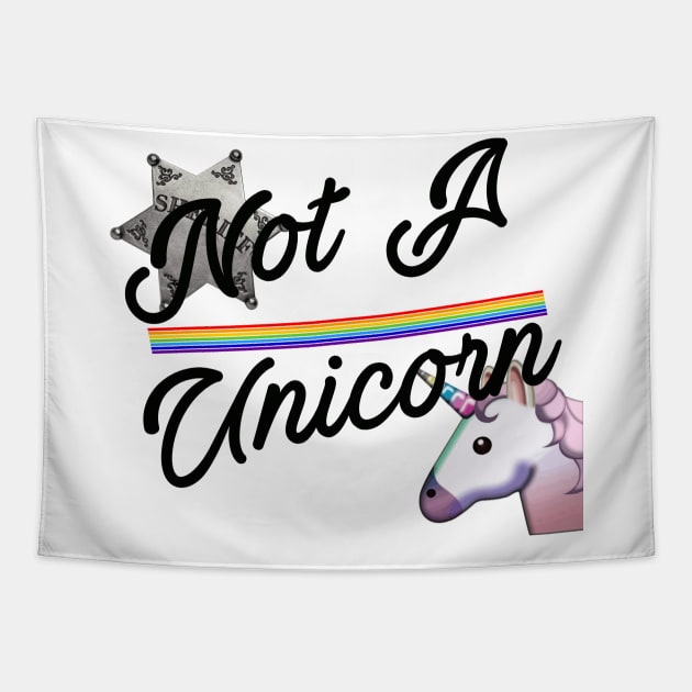 Not a unicorn Tapestry by GiollasArt