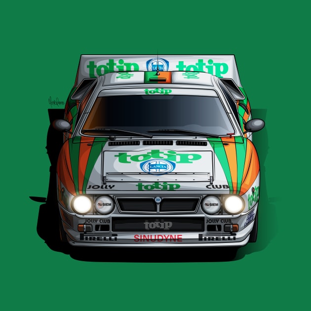 Lancia 037 Totip Group B - Illustration by Mario Ramos Rally Art