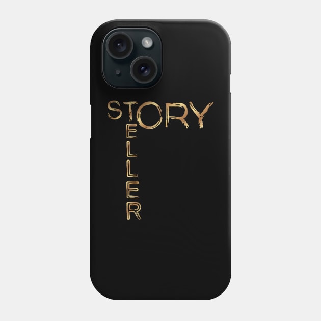 Storyteller Gold Phone Case by PetraKDesigns