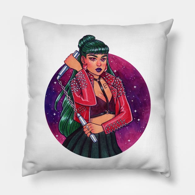 Girl Gang Sailor Pluto Pillow by imawonder