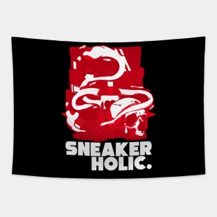 Sneaker Holic Retro Chile Red Art Tapestry