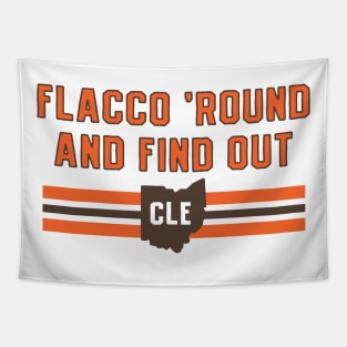 Flacco Round and find out Cleveland Browns Tapestry