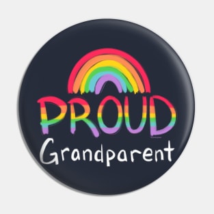 Proud Grandparent Rainbow Pin