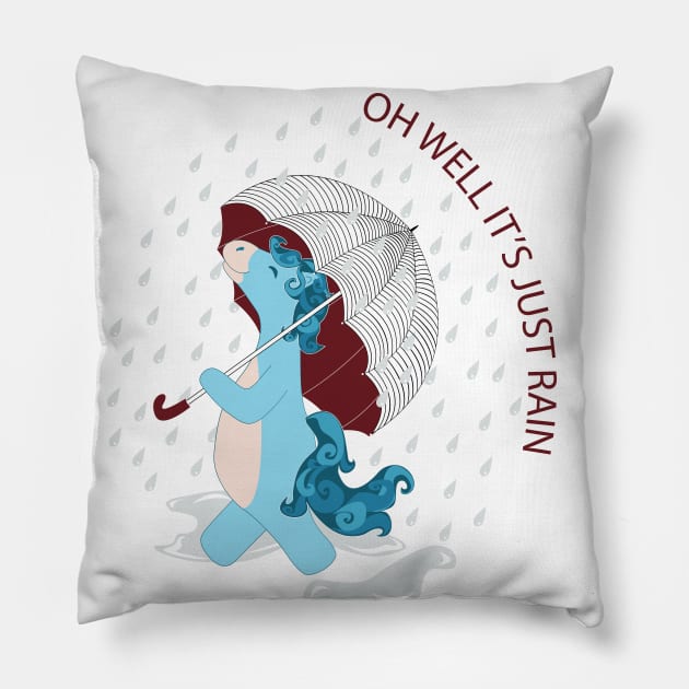 Funny horse Pillow by YuliiaLestes