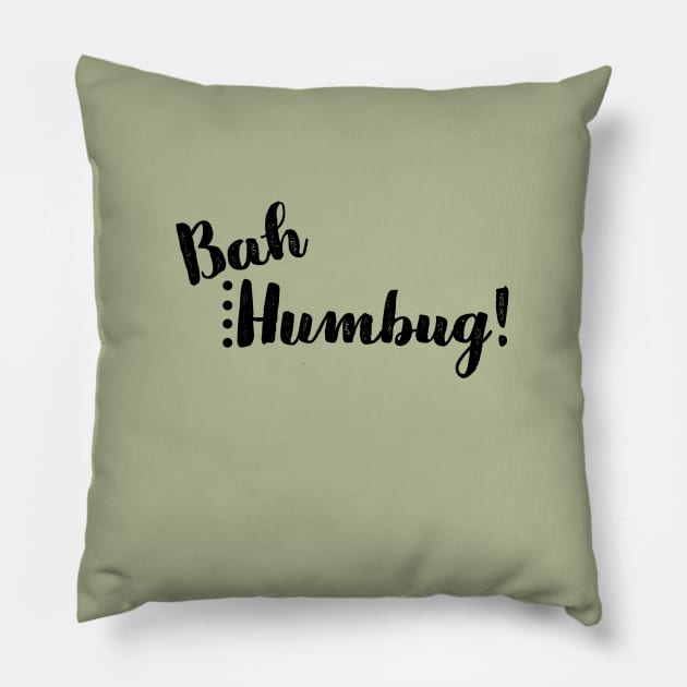 Bah Humbug Pillow by nyah14