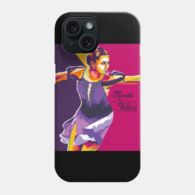 kamila valieva Phone Case by cool pop art house