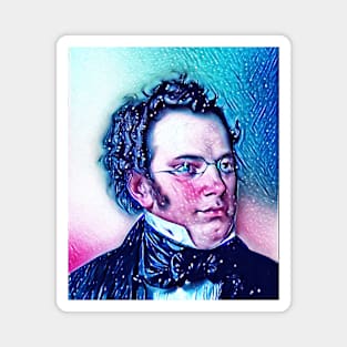 Franz Schubert Snowy Portrait | Franz Schubert Artwork 12 Magnet