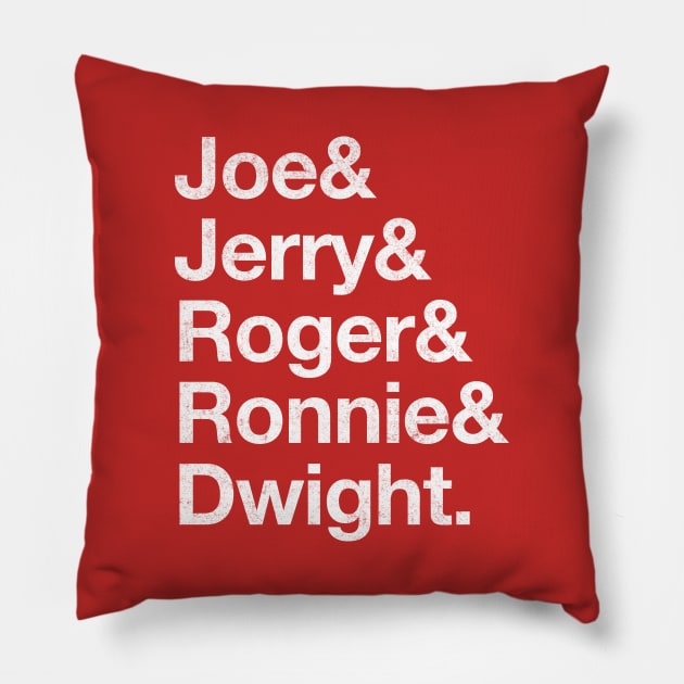 49ers legends of the 80’s Pillow by BodinStreet