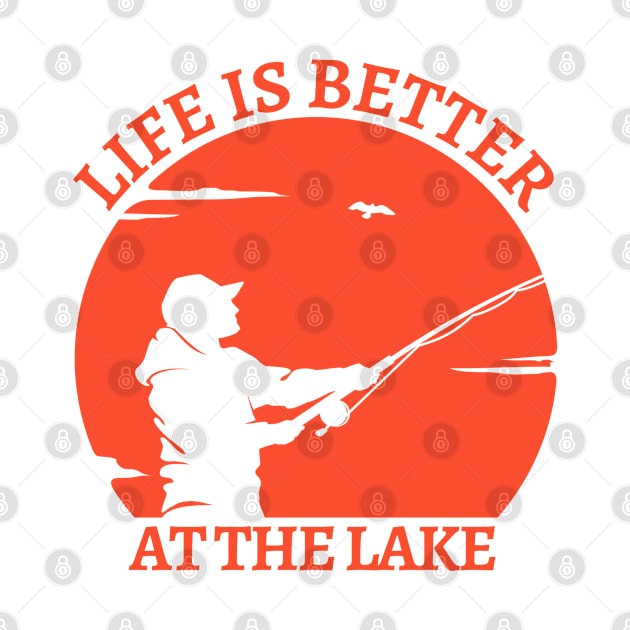 Life Is Better At The Lake by ArtManryStudio