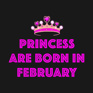 PRINCESS ARE BORN IN FEBRUARY LGBTQ+ T-Shirt