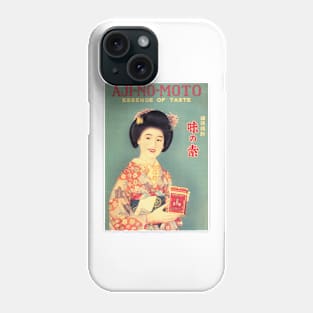 Ajinomoto Seasoning Advertisement Japanese Kimono Lady Vintage Phone Case