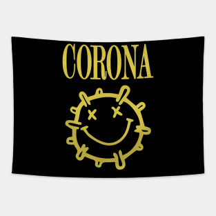 Corona Cartoon Tapestry