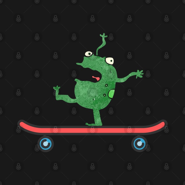 Skateboarding frog by Boga