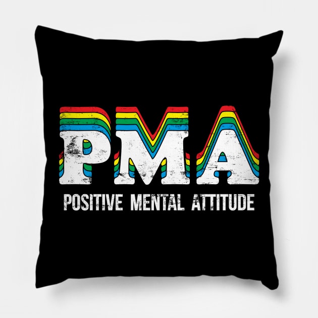 Positive Mental Attitude Pillow by SmokingPencils