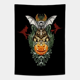 Funny halloween design Tapestry