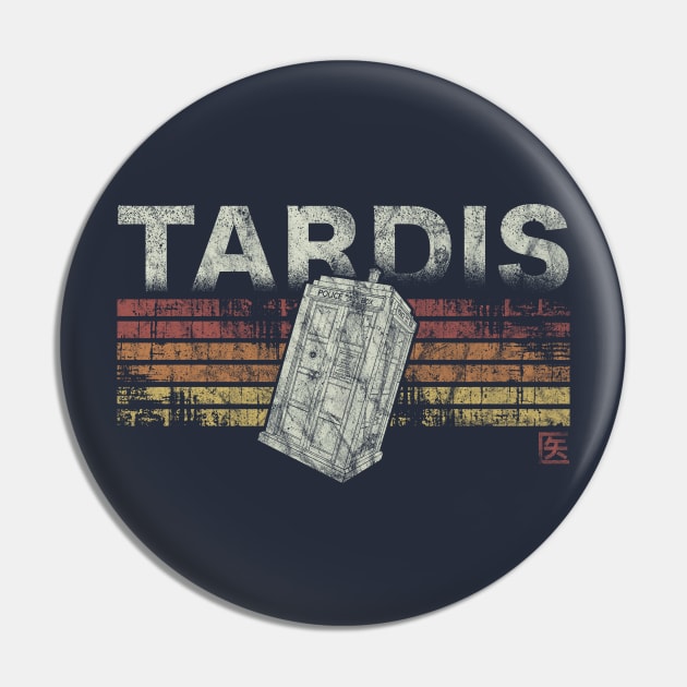 Retro Tardis Pin by FanFreak