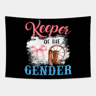 Gender Reveal Keeper Of The Gender Baby Announcet Tapestry