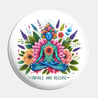 Meditation in Bloom Pin