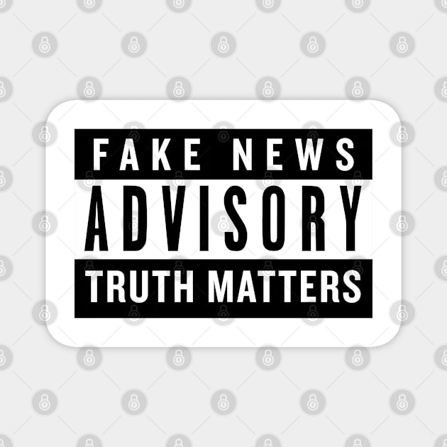 Fake news advisory Magnet by chillstudio