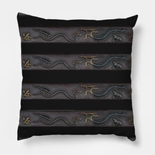 Awesome Creatures on a Kozuka (Japanese Knife Handle) Pillow