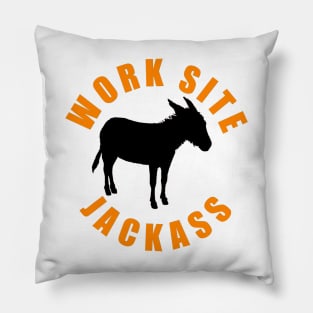 Work Site Jackass Pillow