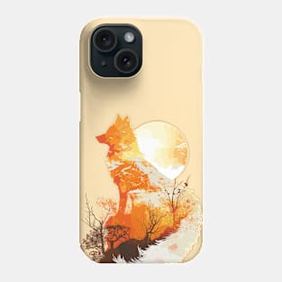 Fox deity silhouette Phone Case