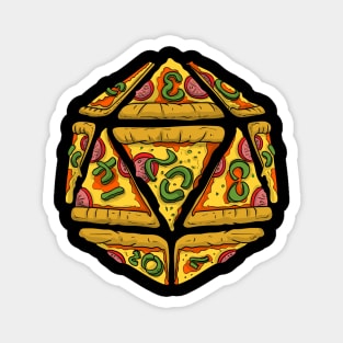 Critical Pizza Funny Dungeons And Dragons DND D20 Lover Magnet