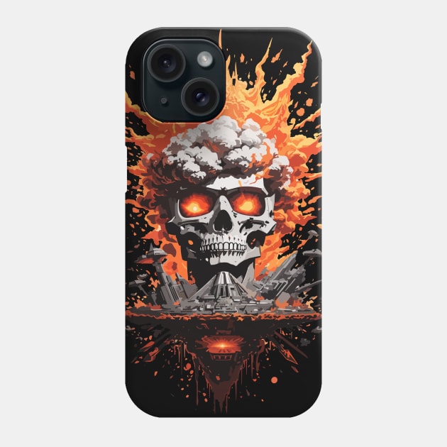 nuclear explosion Phone Case by NerdsbyLeo