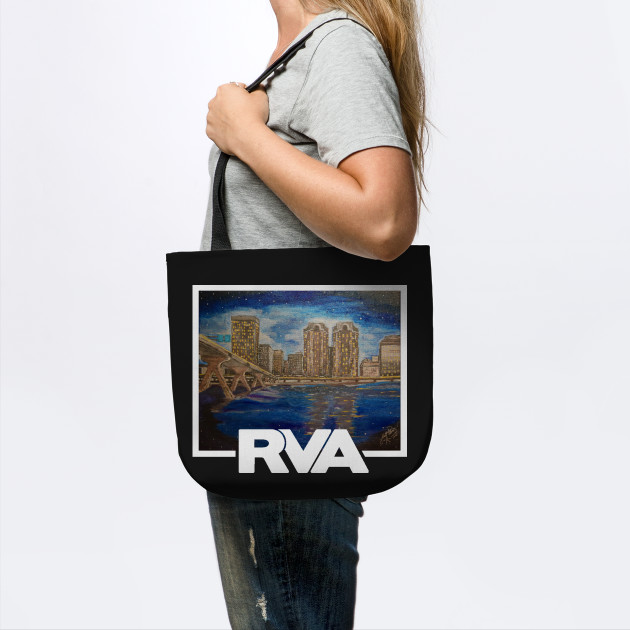 Rva River City Blues Richmond Va Tote Teepublic