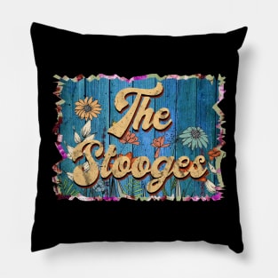 Vintage Stooges Name Flowers Limited Edition Classic Styles Pillow