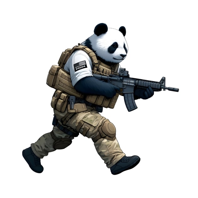 Tactical Panda by Rawlifegraphic