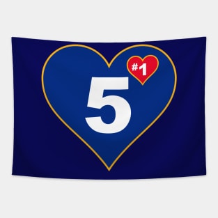 STL #1 in your heart Tapestry