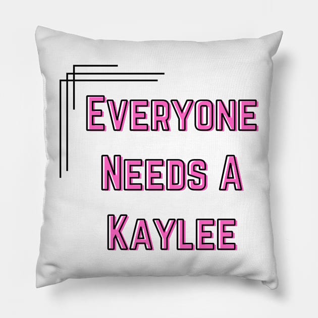 Kaylee Name Design Everyone Needs A Kaylee Pillow by Alihassan-Art