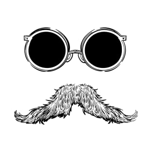 Sunglasses and Mustache T-Shirt