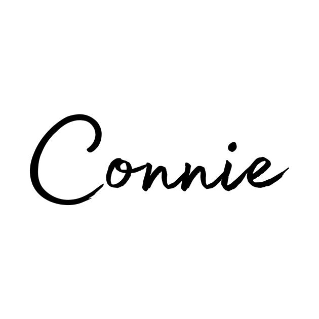 Connie Name Calligraphy by Word Minimalism