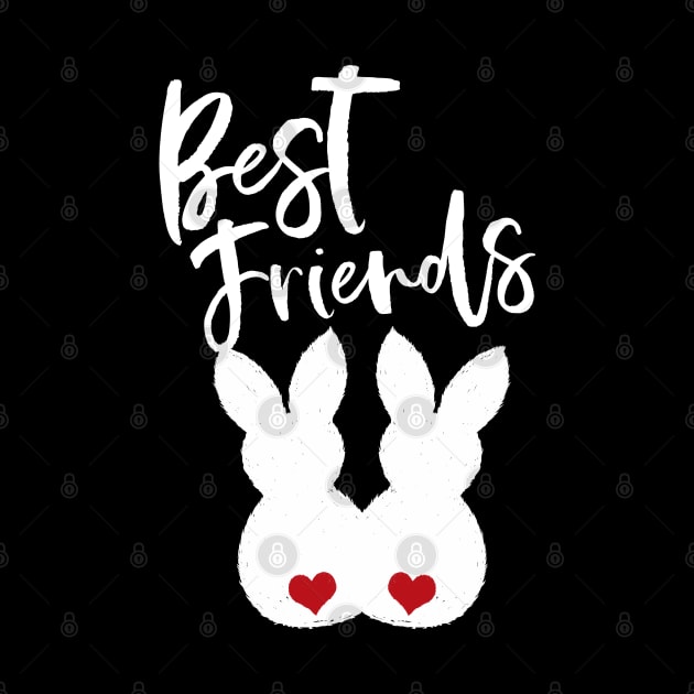 Best Friends BFF - Easter Bunnies Love Couple by Shirtbubble