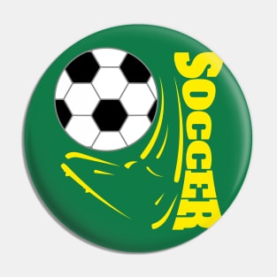 Soccer Foot - Yellow Pin