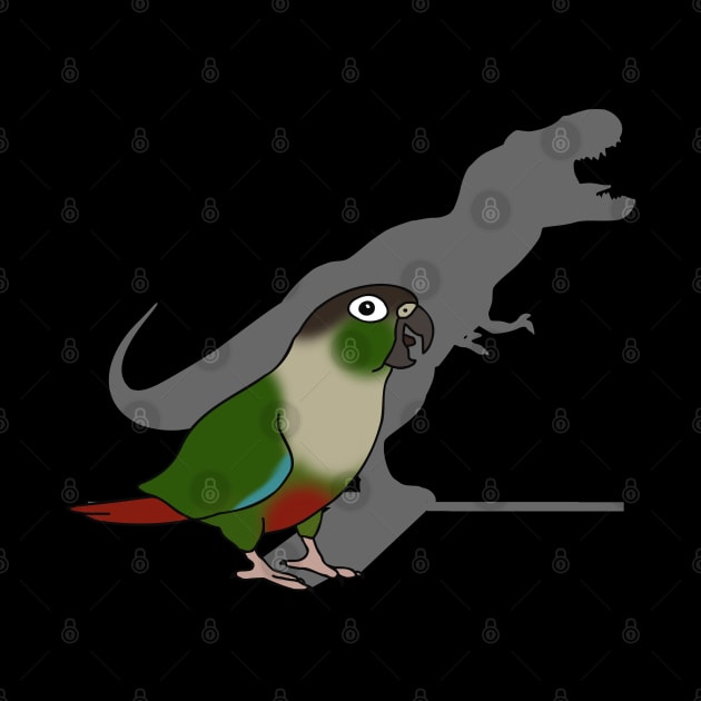 t-rex shadow - green cheeked conure by FandomizedRose