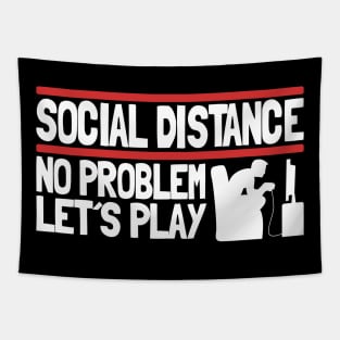 Social Distancing Distance No Problem Gaming Team Gamer Corona Tapestry